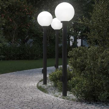 vidaXL Bolderverlichting met sensor en stopcontact 3 stuks, Verzenden, Nieuw