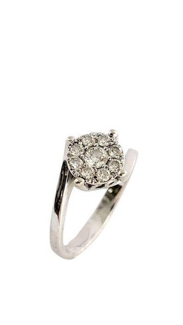 Cierre - Bague - 18 carats Or blanc - 0.40ct. tw. Diamant, Bijoux, Sacs & Beauté