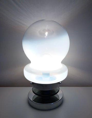 Lampe de table - Opaline - design style champignon des, Antiquités & Art