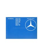 1980 MERCEDES BENZ E KLASSE T INSTRUCTIEBOEKJE NEDERLANDS, Ophalen of Verzenden