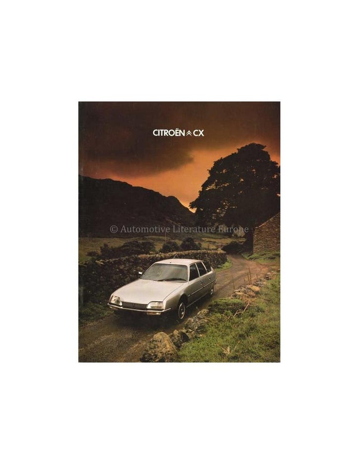 1980 CITROËN CX PROGRAMMA BROCHURE ENGELS, Boeken, Auto's | Folders en Tijdschriften, Ophalen of Verzenden