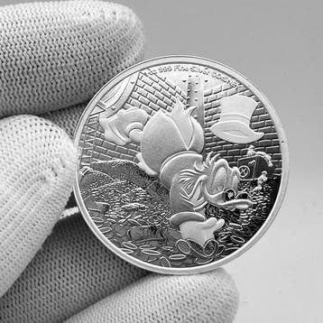 Niue. 2 Dollars 2025 – Disney Scrooge McDuck – 1 oz Silver, Postzegels en Munten