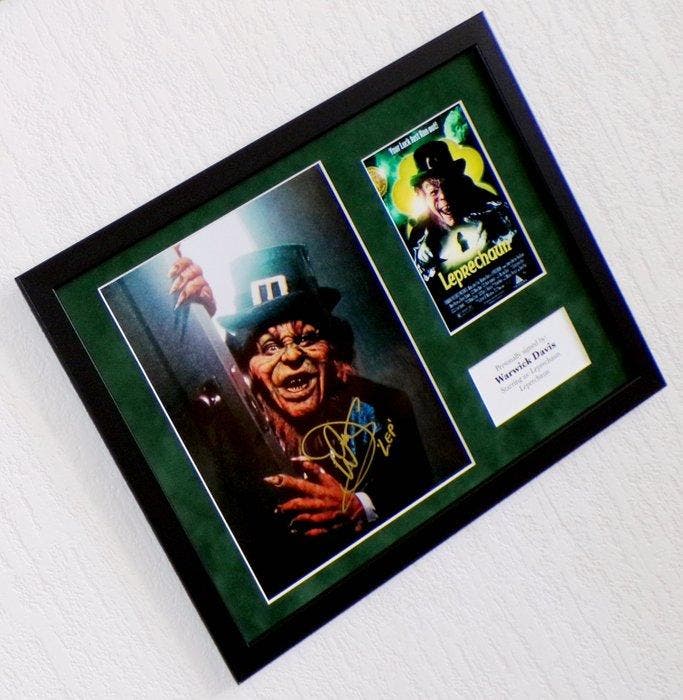 Leprechaun - Warwick Davis (Leprechaun) Premium Framed,, Collections, Cinéma & Télévision