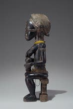 Een houten beeld. - Baule - Ivoorkust, Antiek en Kunst