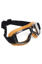 Goggles Motorbril Skibril Bril Caramelbruin Montuur Transpar, Ophalen of Verzenden, Nieuw
