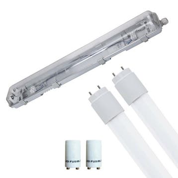 LED Waterdichte TL Armatuur 60cm - Dubbel en Koppelbaar, Huis en Inrichting, Verzenden, Nieuw