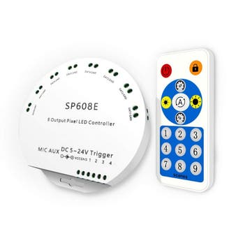 Bluetooth + IR Afstandsbediening voor Pixel LED strip - SP6, Verzenden