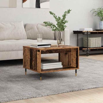 vidaXL Salontafel Oud hout 60 x 50 x 40 cm Bewerkt hout, Huis en Inrichting, Verzenden, Nieuw