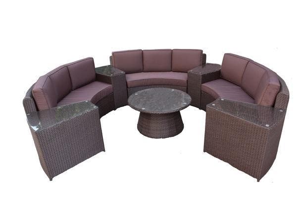 Veiling - Diningset / Tuinset incl. kussens 8-delig, Tuin en Terras, Tuinsets en Loungesets, Nieuw