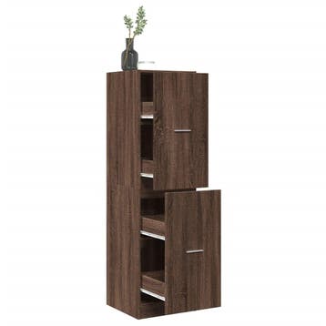 vidaXL Apothekerskast 40x41x144,5 cm bewerkt hout bruin, Verzenden, Nieuw