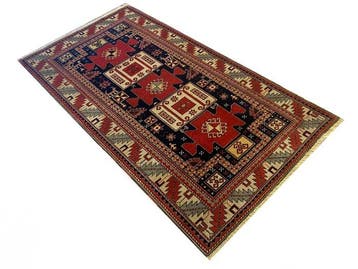 ancien Kazakh raffiné - Tapis - 220 cm - 122 cm