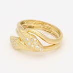 Bague - 18 carats Or jaune Diamant (Naturelle), Bijoux, Sacs & Beauté