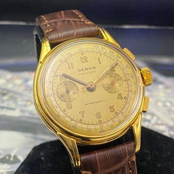 Gerka - Chronographe Suisse - Sans prix de réserve - Homme -, Nieuw