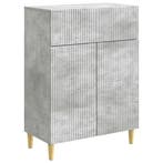 vidaXL Dressoir met lade Betongrijs 66 x 34,5 x 90 cm, Huis en Inrichting, Kasten | Dressoirs, Verzenden, Nieuw