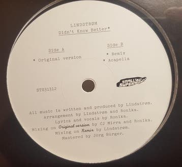 Lindstrøm - Didnt Know Better, Verzenden
