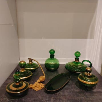 Bouteille de parfum (6) - Verre - Coffret de flacons