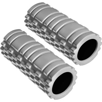 tectake Fasciaroller massagerol - grijs, Set van 2, Sports & Fitness, Sports & Fitness Autre, Verzenden