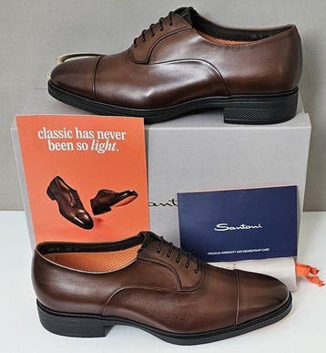 Santoni - Platte schoenen - Maat: EU 43.5, EU 44, Nieuw