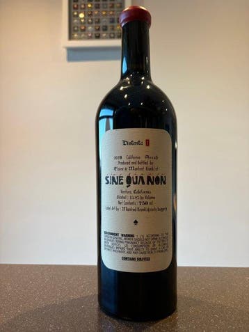 2019 Sine Qua Non Distenta I Syrah - Californie - 1