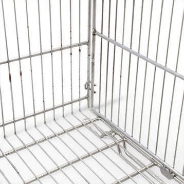 Gebruikte Stortmand met verdeelschot met grijpopening, Ophalen of Verzenden