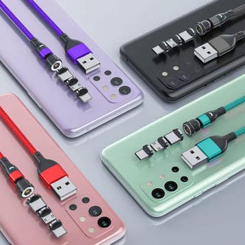 USB naar Micro-USB 540° Magnetische Oplaadkabel - 1 Meter -, Telecommunicatie, Mobiele telefoons | Telefoon-opladers, Verzenden