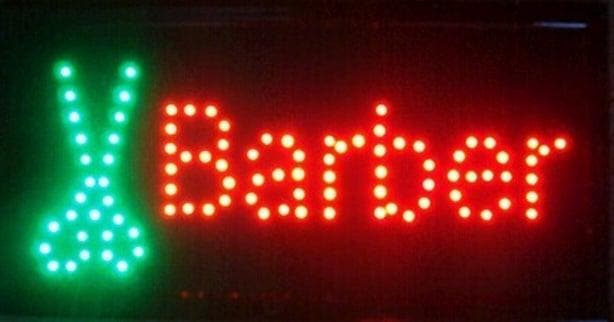 Barber kapper lamp LED verlichting reclame bord lichtbak #A4, Maison & Meubles, Lampes | Autre, Envoi