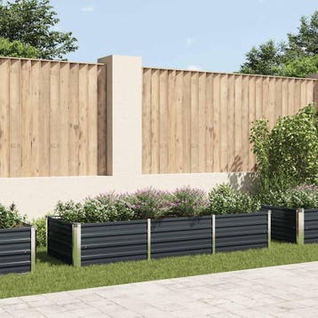 vidaXL Plantenbak verhoogd 240x80x45 cm gegalvaniseerd staal, Verzenden