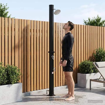 vidaXL Zonne-douche met douchekop en kraan 20 l PVC, ABS,, Verzenden, Nieuw