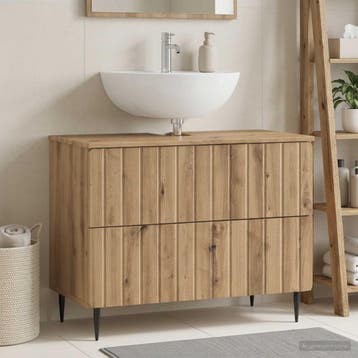 vidaXL Wastafel kabinet voor de badkamer ZWOLLE Artisanaal, Verzenden