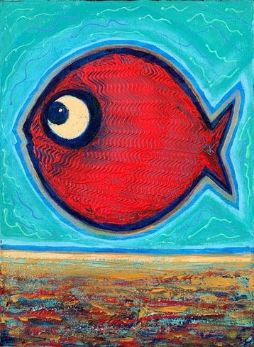 Denis Kuvayev (1971) - Goldfish on golden bottom - NO