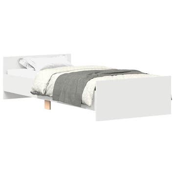 Cadre de lit 75x190cm Blanc - Seconde chance, remise 34%, Verzenden, 80 cm