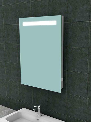 Tigris spiegel met led verlichting + stopcontact  600x800, Huis en Inrichting, Ophalen of Verzenden, Nieuw
