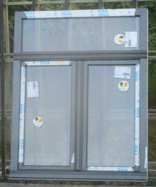pvc raam , chassis 130 x 162  earl platn metallic van Veka, Bricolage & Construction, Châssis & Portes coulissantes, Enlèvement ou Envoi